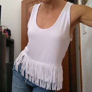 White Tassle Cami